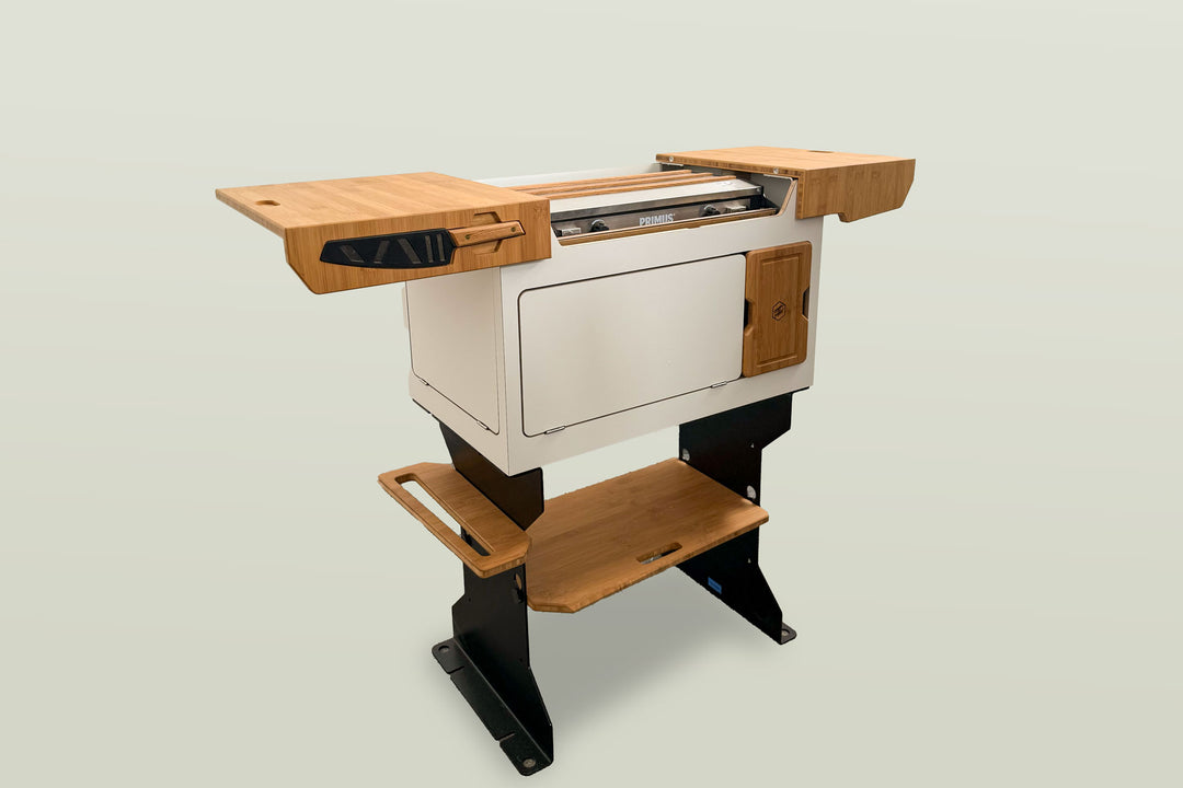 campingküche bambus Samba Outdoorküche Bianco Bamboo Limited inkl. Ständer – Campermaker