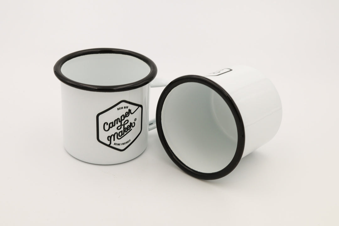 Campermaker Retro Emailletasse